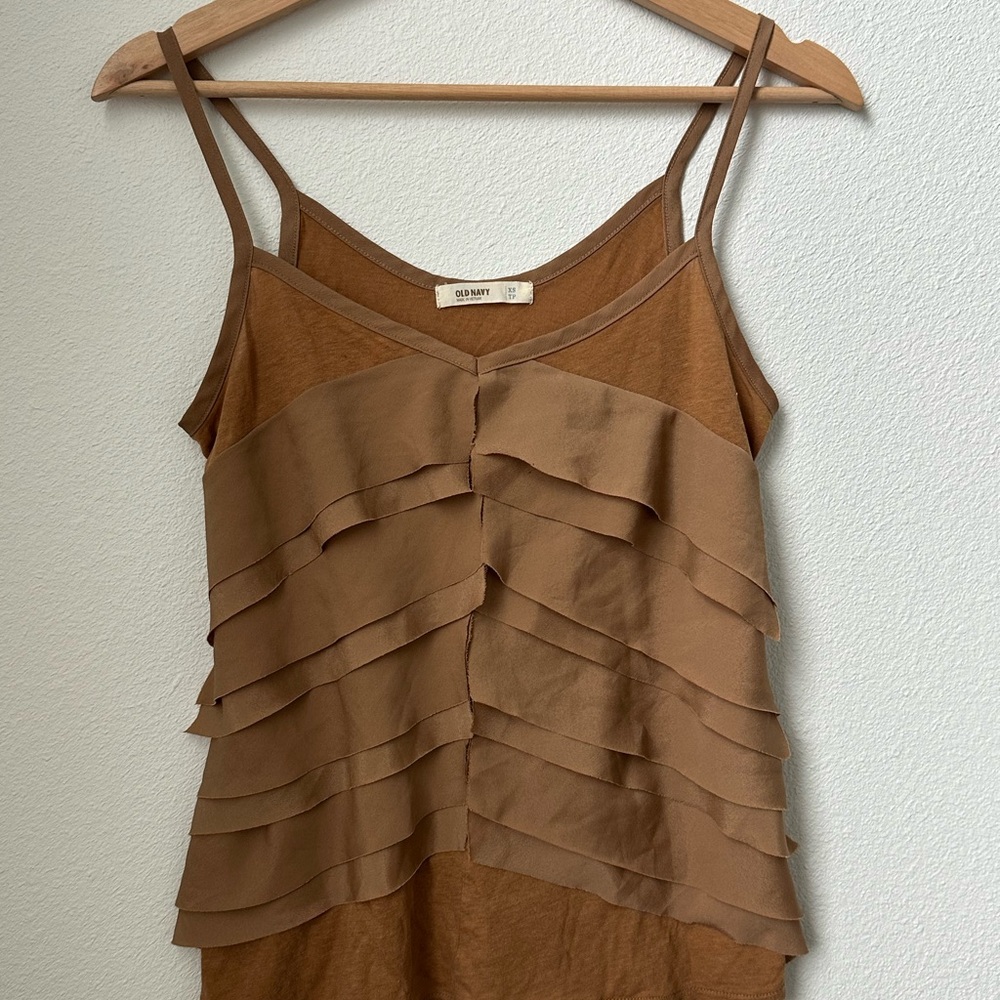 Old Navy Tan Layered Camisole